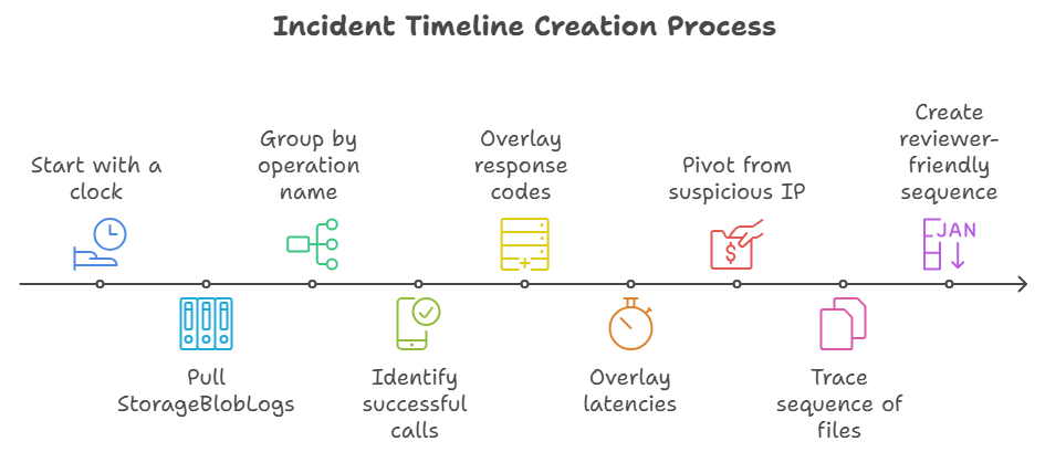Azure storage logs forensic investigation