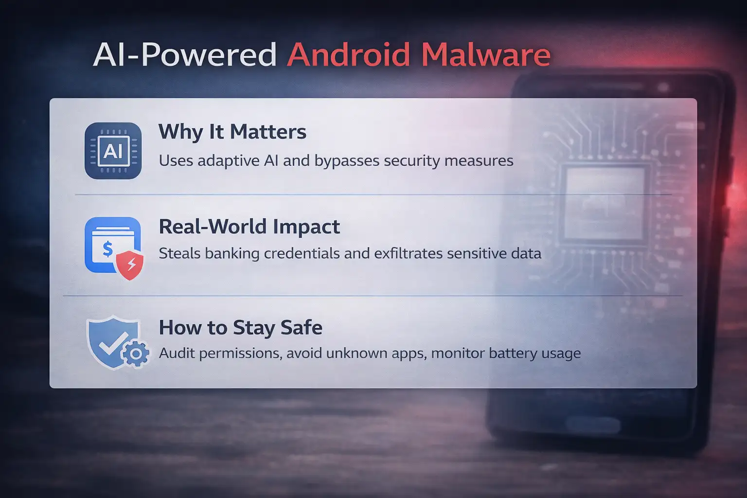 AI-powered malware threats and safety tips
