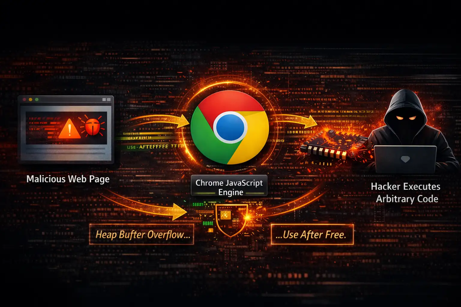 Chrome vulnerabilities arbitrary code execution