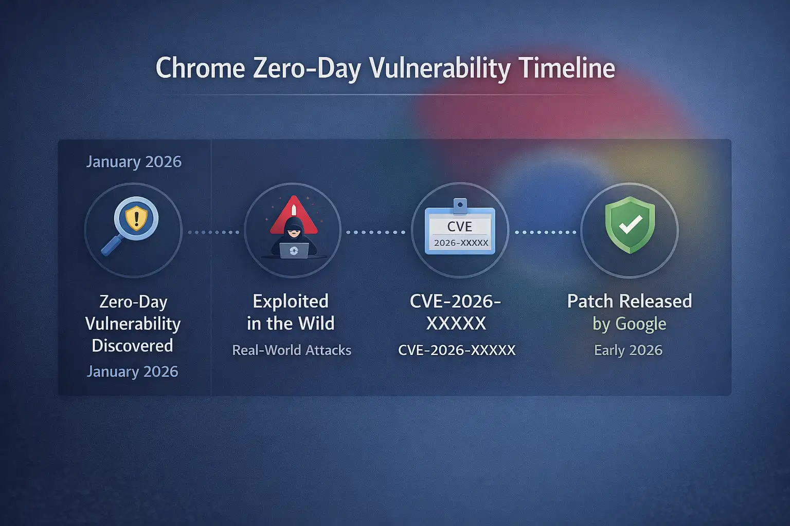 Chrome zero-day vulnerability timeline