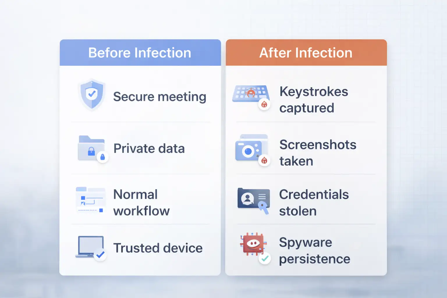 Computer security before and after infection