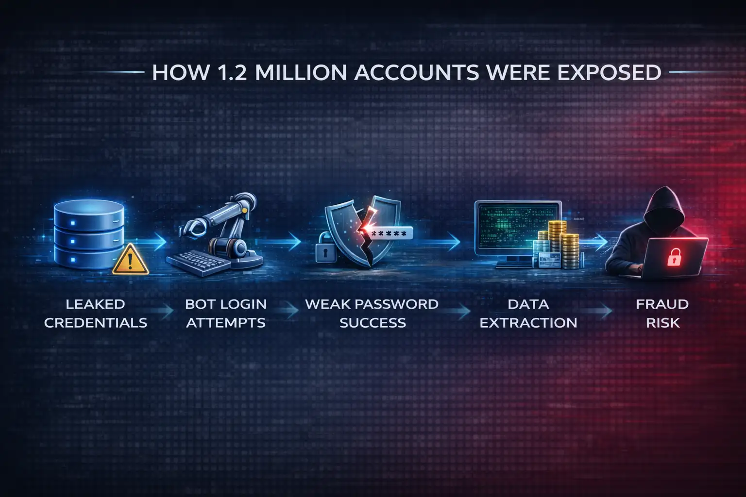 Cybersecurity breach flowchart breakdown
