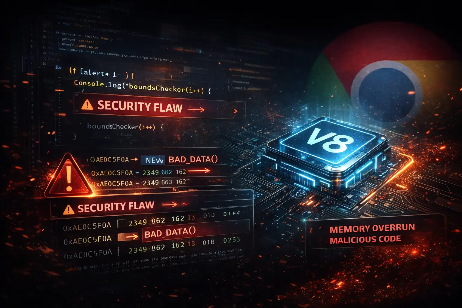 Cybersecurity flaw in V8 engine