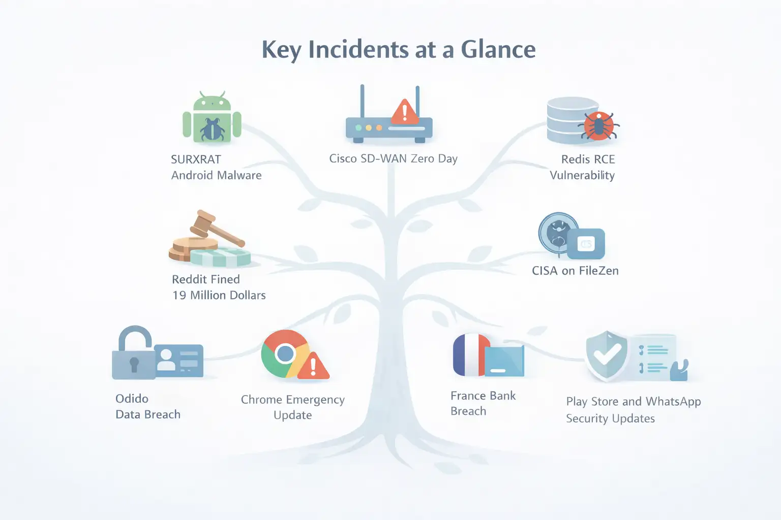 Cybersecurity incidents at a glance