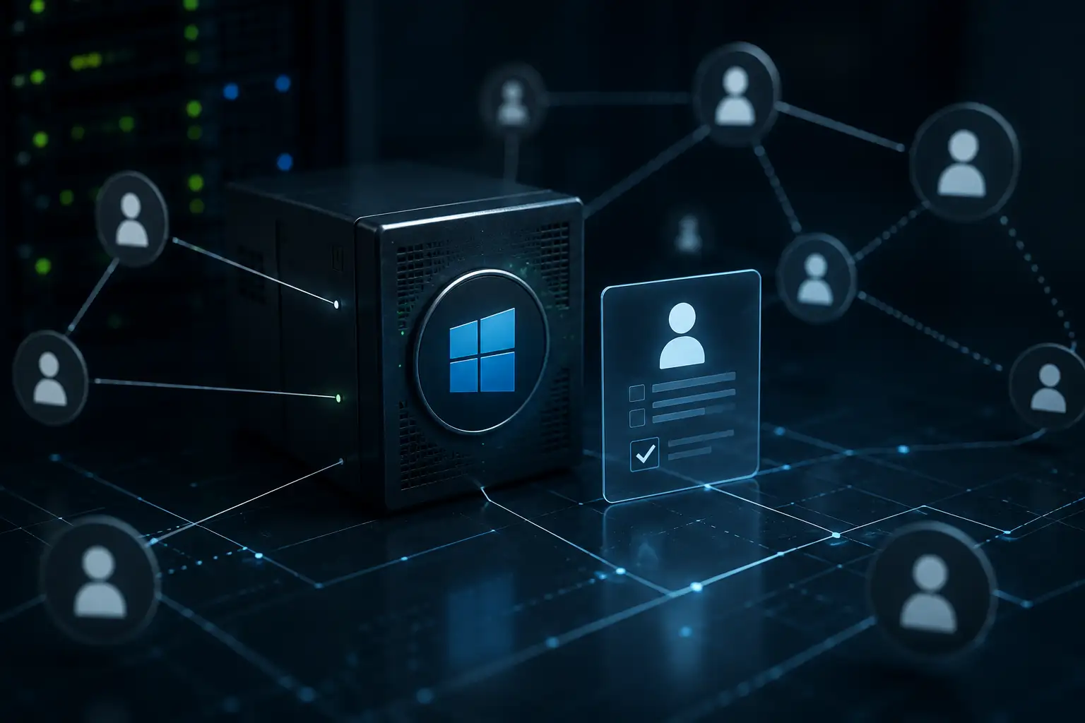 Futuristic network security hub