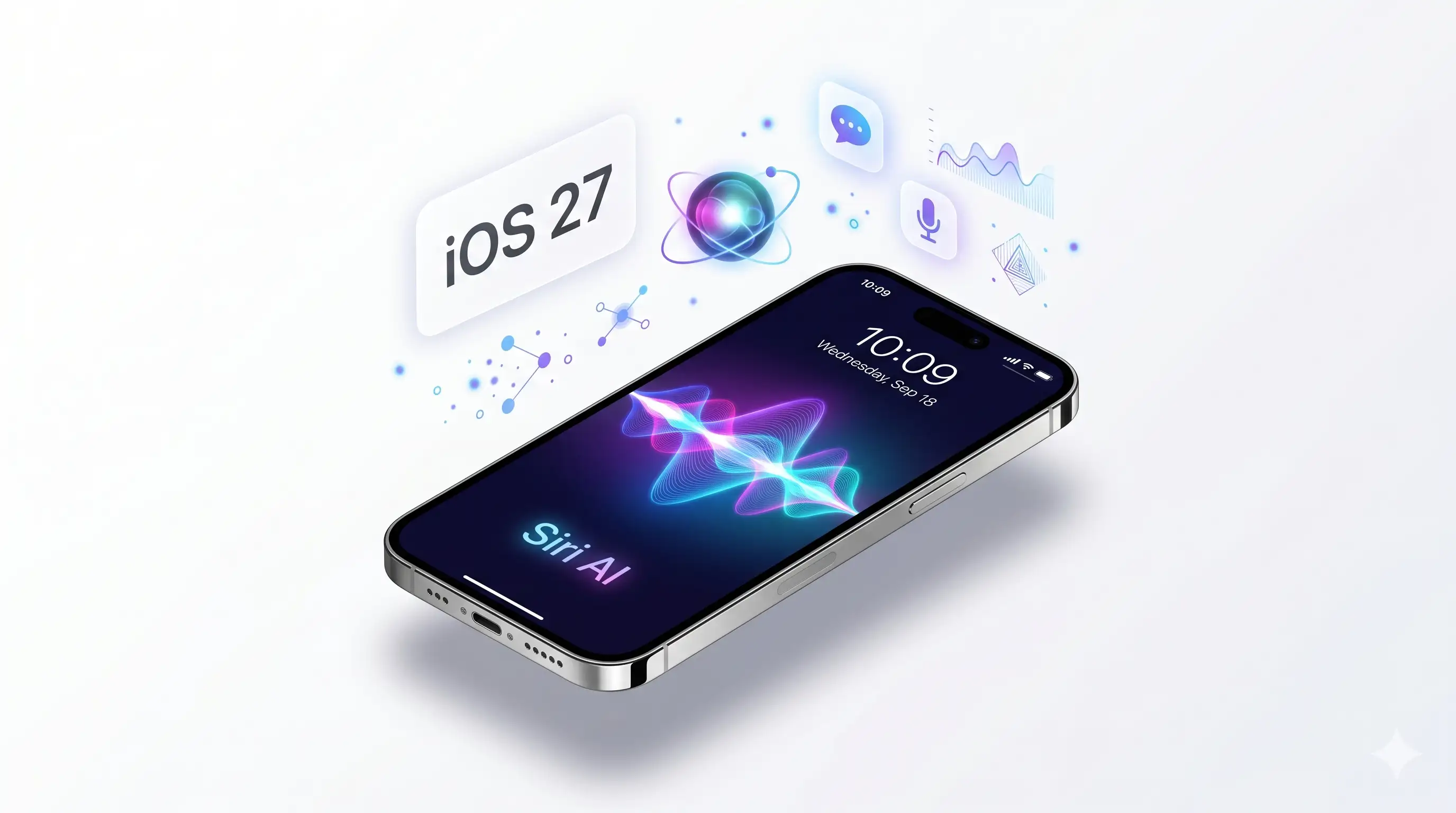 WWDC 2026 Siri AI and iOS 27 feature illustration