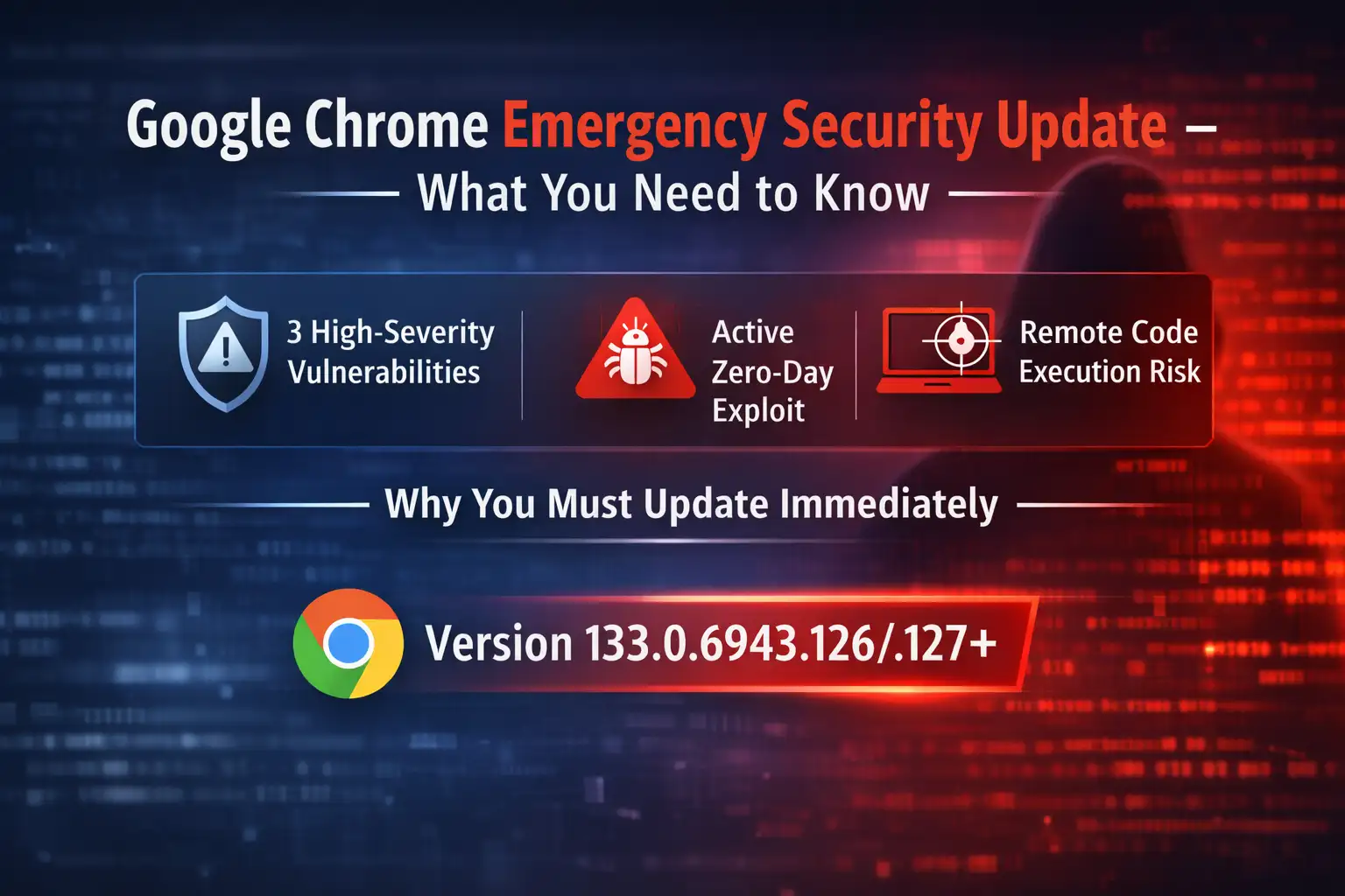 Google Chrome update security alert