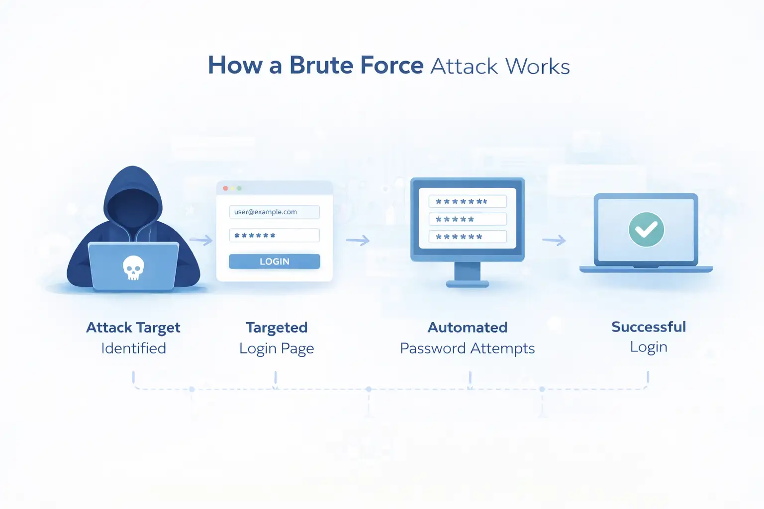 How a brute force attack works