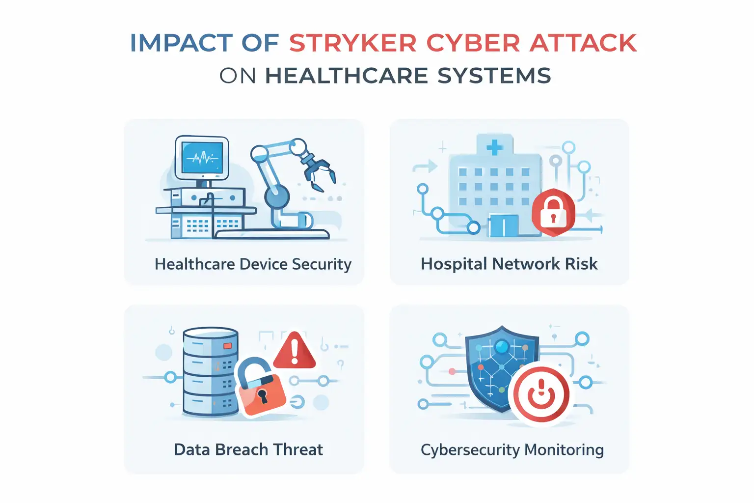 Impact of Stryker cyber attack infographic