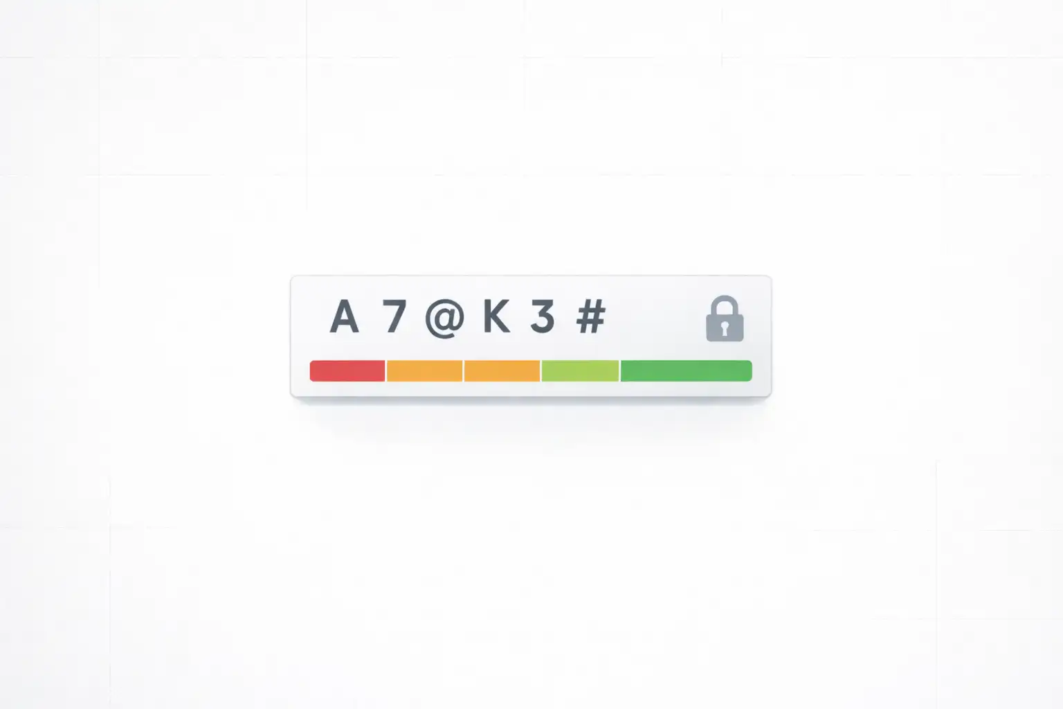Password strength assessment visualization
