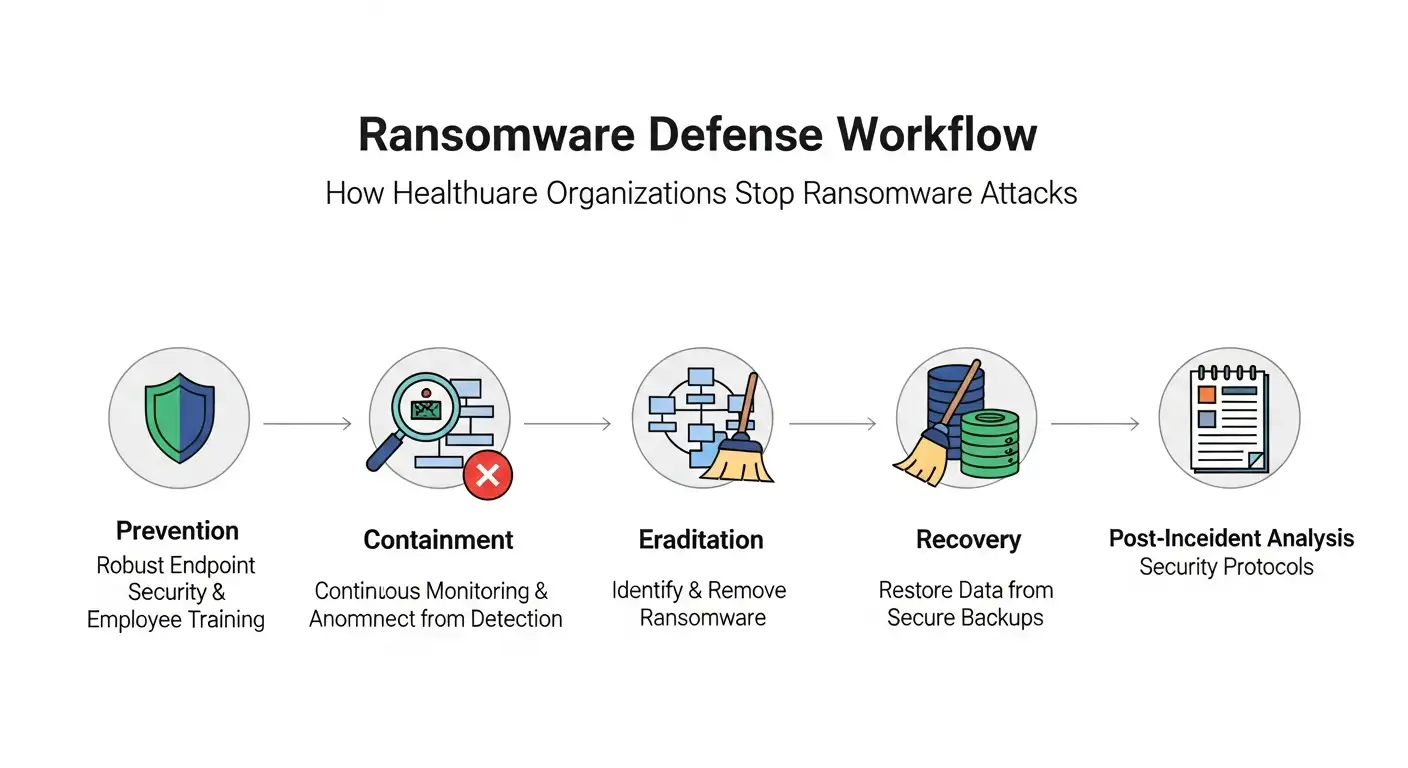 how healthcare organizations stop ransomware attacks