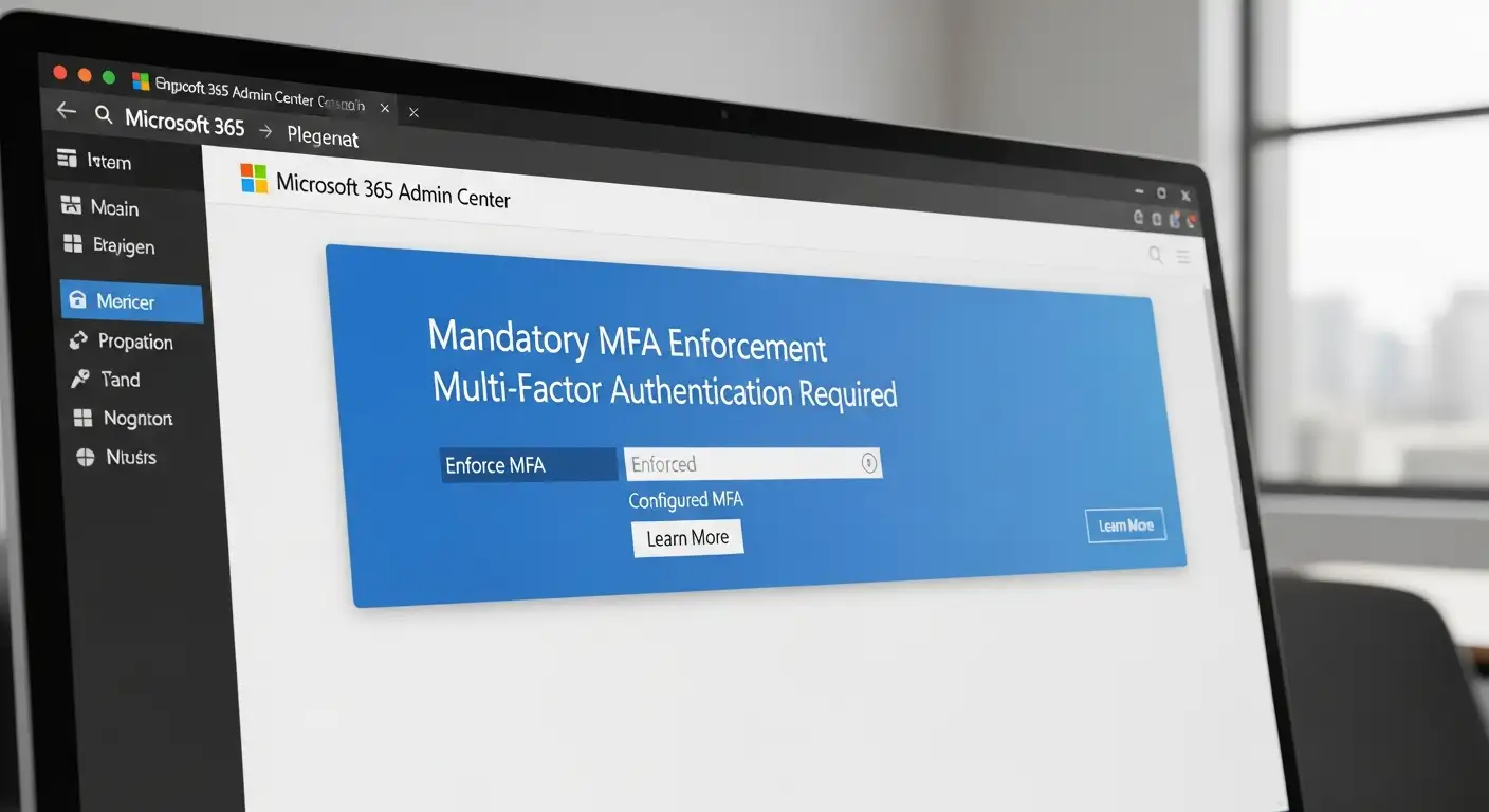 Microsoft 365 Admin Center mandatory MFA