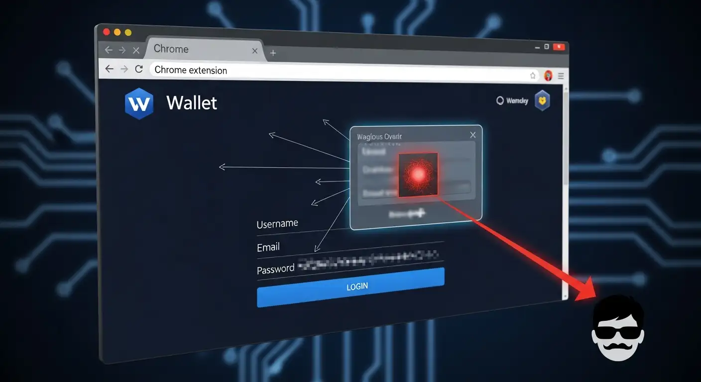 Malicious Chrome Extension Steals Wallet Login Credentials