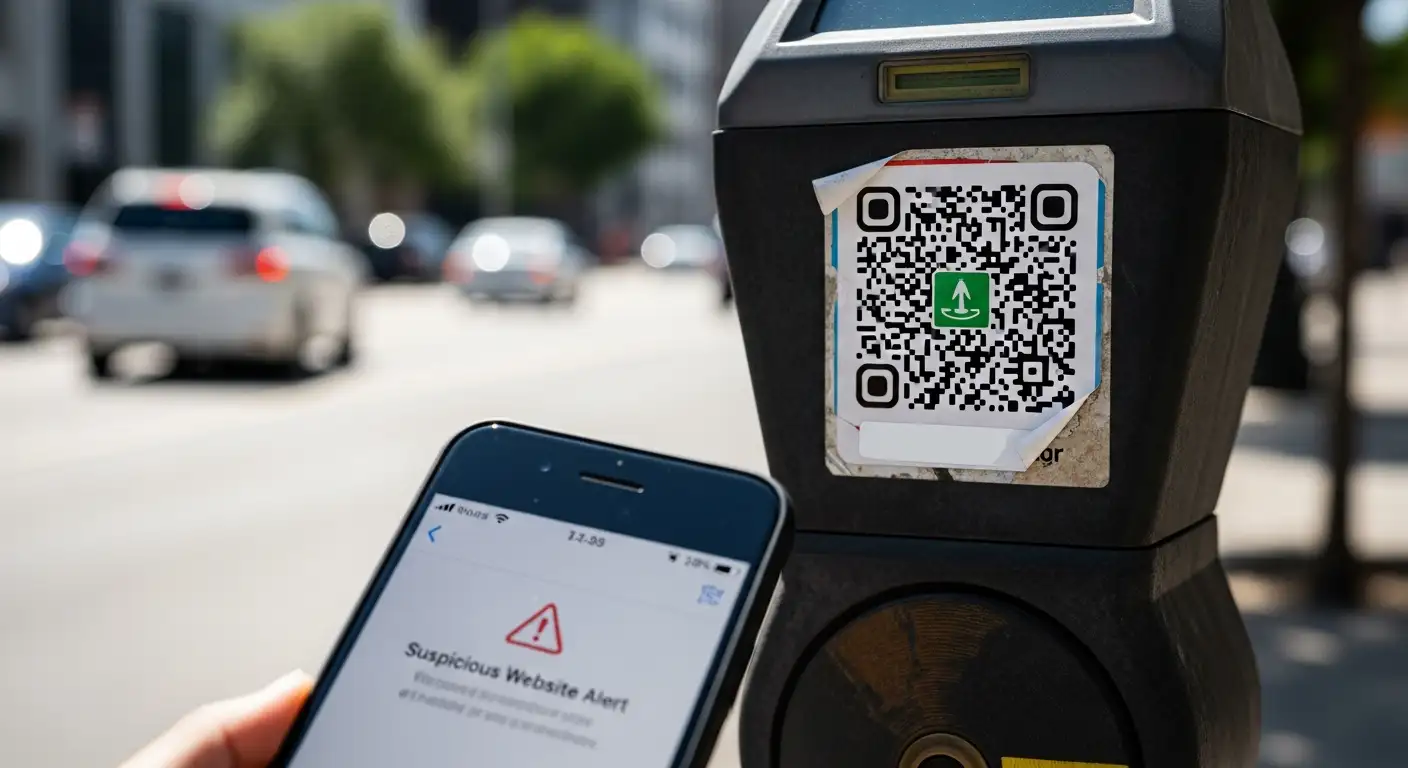 QR code traffic violation scam