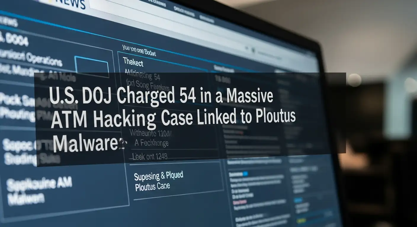 U.S. DOJ ATM hacking charges