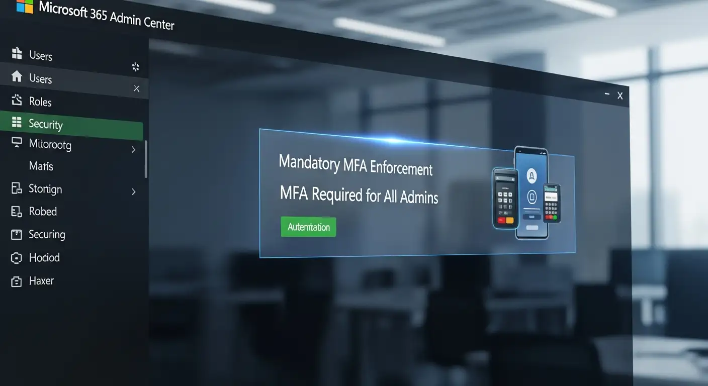 Microsoft 365 Admin Center mandatory MFA
