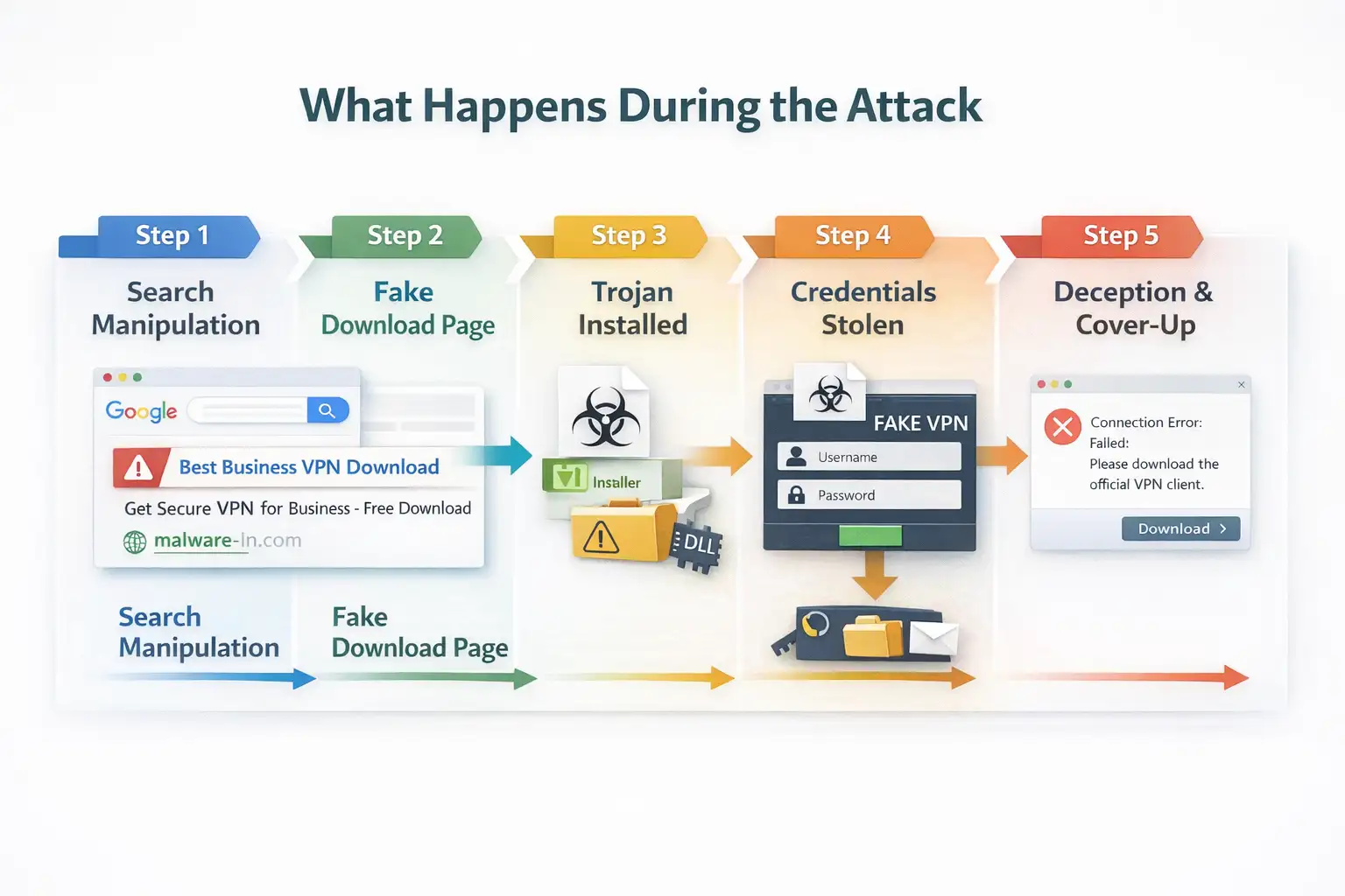Storm-2561 VPN malware attack process