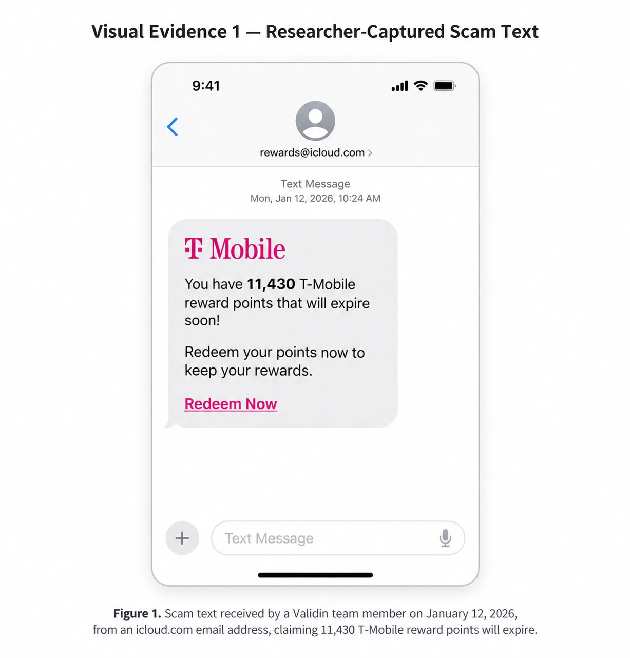 T-Mobile rewards points scam