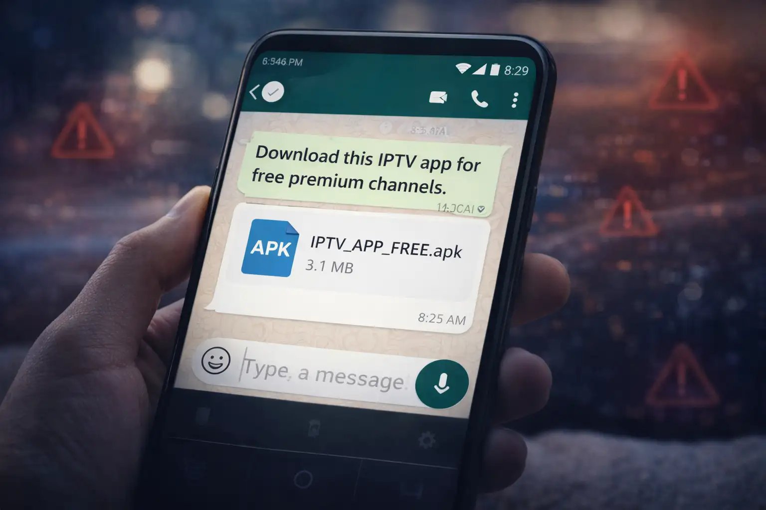 Warning about unknown file download