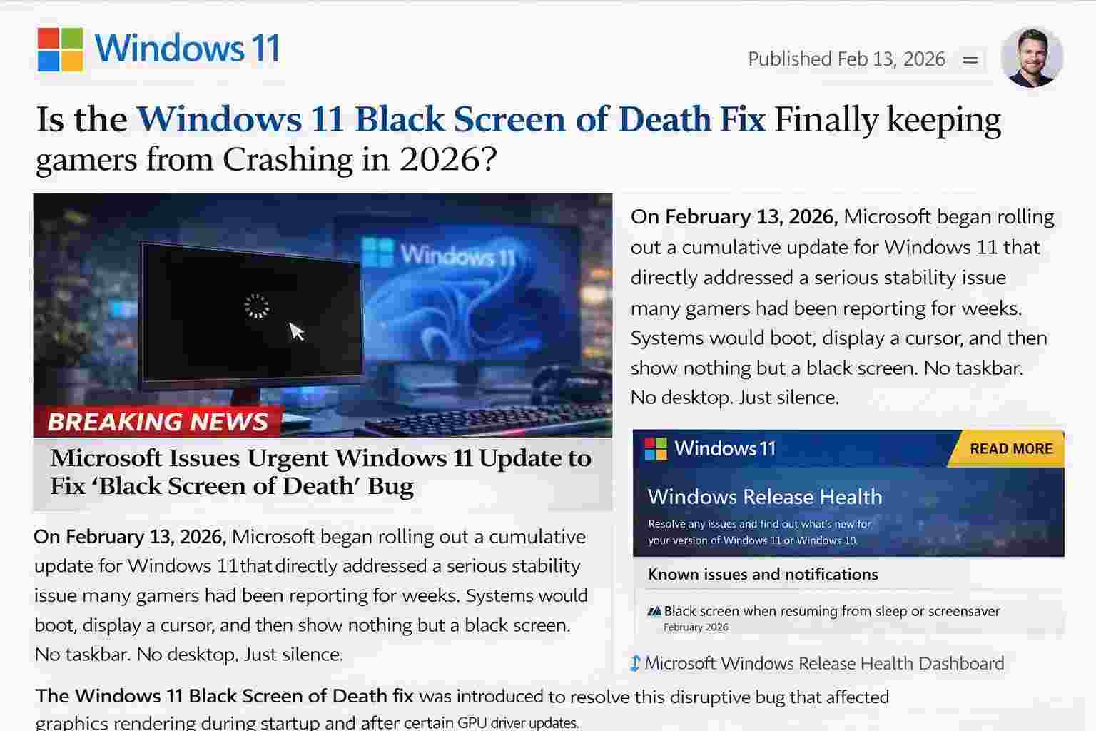 Windows 11 Black Screen of Death fix