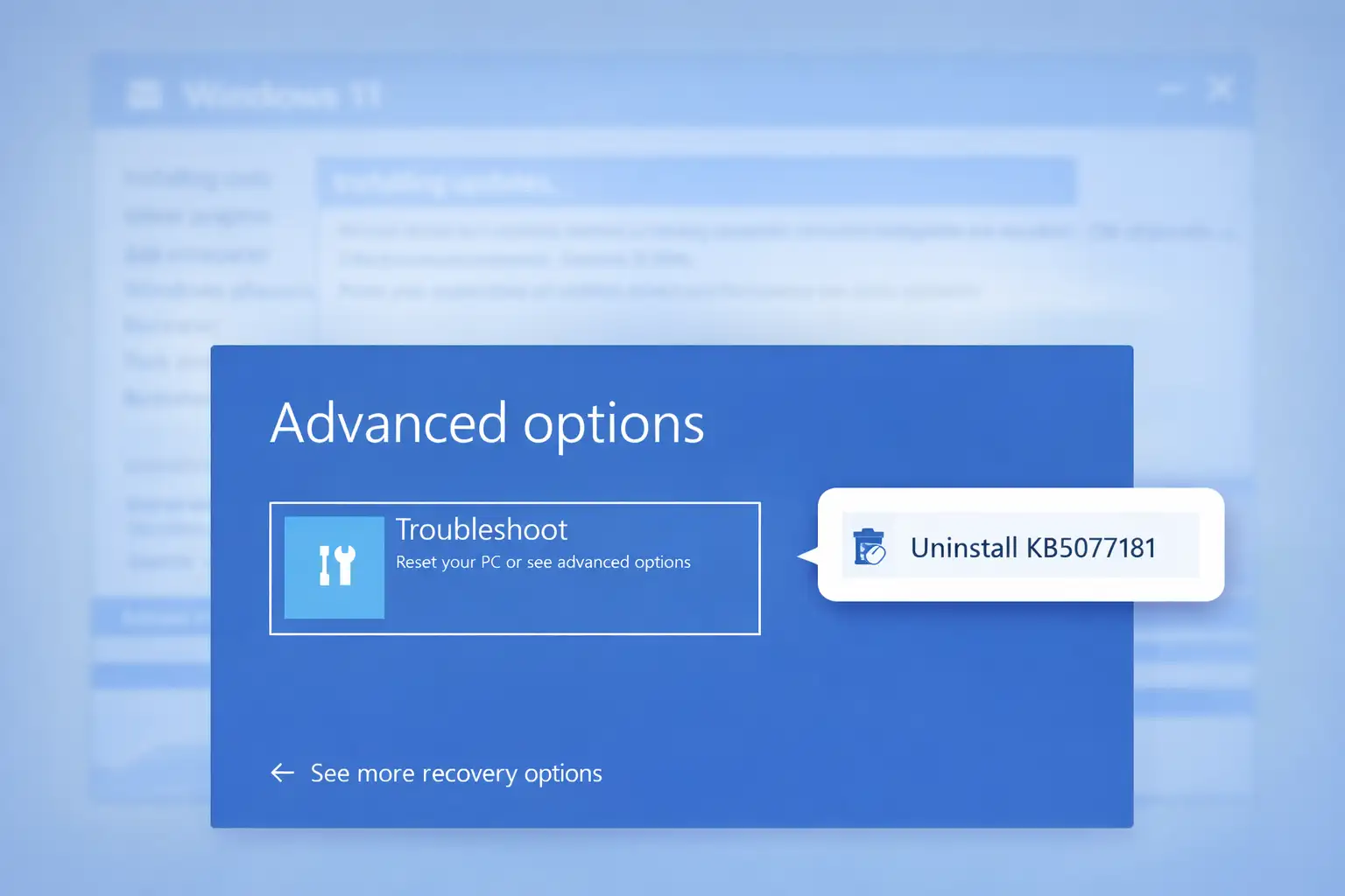 Windows 11 update restart loop