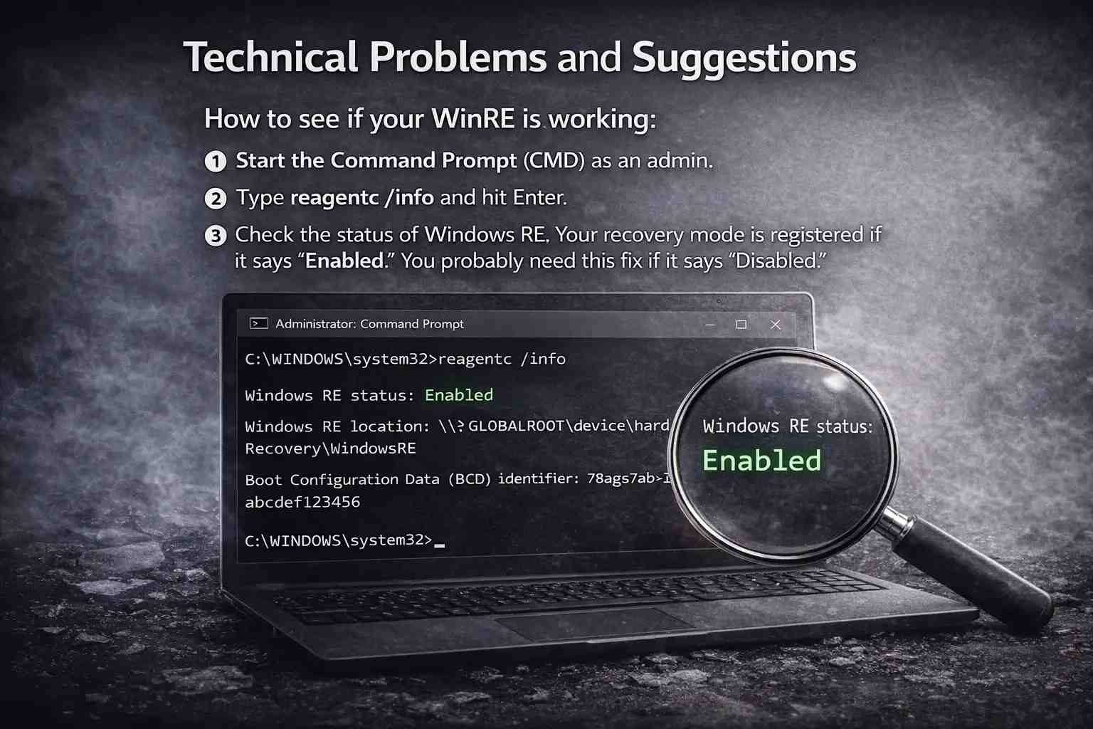 Windows RE status check tutorial_compressed